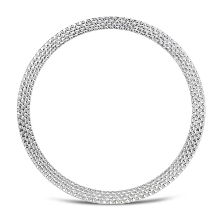 Correia de Silicone com Textura Rombóide no Bezel e Costura de Cor Sólida, Para Samsung Galaxy Watch8 44mm, Para Samsung Galaxy Watch8 40mm
