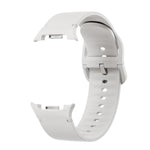 Correia de Silicone com Textura Rombóide no Bezel e Costura de Cor Sólida, Para Samsung Galaxy Watch8 44mm, Para Samsung Galaxy Watch8 40mm