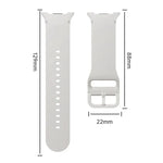 Correia de Silicone com Textura Rombóide no Bezel e Costura de Cor Sólida, Para Samsung Galaxy Watch8 44mm, Para Samsung Galaxy Watch8 40mm