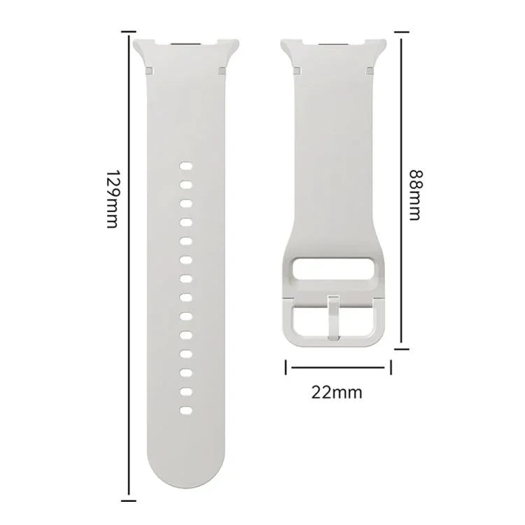 Correia de Silicone com Textura Rombóide no Bezel e Costura de Cor Sólida, Para Samsung Galaxy Watch8 44mm, Para Samsung Galaxy Watch8 40mm