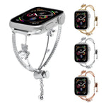 Correia de Relógio com Pulseira de Zircão Urso Incrustado em Cobre, Para Apple Watch 46mm / 49mm / 45mm / 44mm, Para Apple Watch 42mm / 41mm / 40mm / 38mm