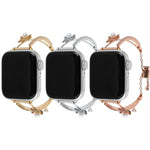 Correia de Relógio com Pulseira de Zircão Urso Incrustado em Cobre, Para Apple Watch 46mm / 49mm / 45mm / 44mm, Para Apple Watch 42mm / 41mm / 40mm / 38mm