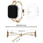 Correia de Relógio com Pulseira de Zircão Urso Incrustado em Cobre, Para Apple Watch 46mm / 49mm / 45mm / 44mm, Para Apple Watch 42mm / 41mm / 40mm / 38mm
