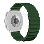 Correia Magnética de Silicone, Para Samsung Galaxy Watch8 / Watch8 Classic