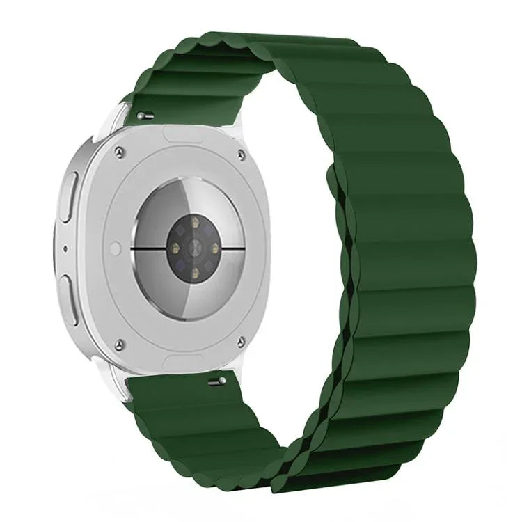 Correia Magnética de Silicone, Para Samsung Galaxy Watch8 / Watch8 Classic