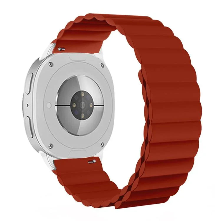 Correia Magnética de Silicone, Para Samsung Galaxy Watch8 / Watch8 Classic