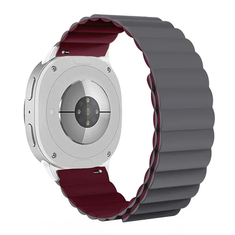Correia Magnética de Silicone, Para Samsung Galaxy Watch8 / Watch8 Classic