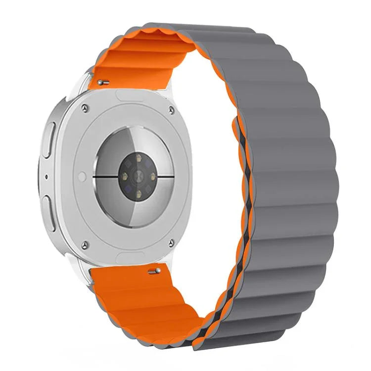 Correia Magnética de Silicone, Para Samsung Galaxy Watch8 / Watch8 Classic