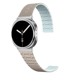 Correia Magnética de Silicone com Duas Cores, Para Samsung Galaxy Watch8 / Watch8 Classic