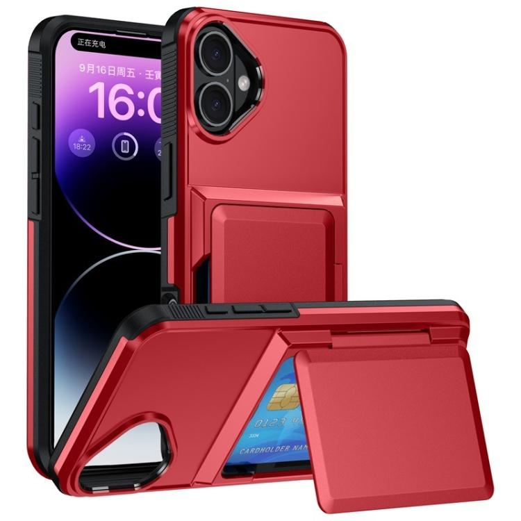 Capa para telemóvel Kalebol com carteira de cartão dobrável e proteção contra choques, para iPhone 17 Pro Max, para iPhone 17 Pro, para iPhone 17, para iPhone Air, para iPhone 16 Pro Max, para iPhone 16 Pro, para iPhone 16 Plus, para iPhone 16