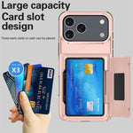 Capa para telemóvel Kalebol com carteira de cartão dobrável e proteção contra choques, para iPhone 17 Pro Max, para iPhone 17 Pro, para iPhone 17, para iPhone Air, para iPhone 16 Pro Max, para iPhone 16 Pro, para iPhone 16 Plus, para iPhone 16