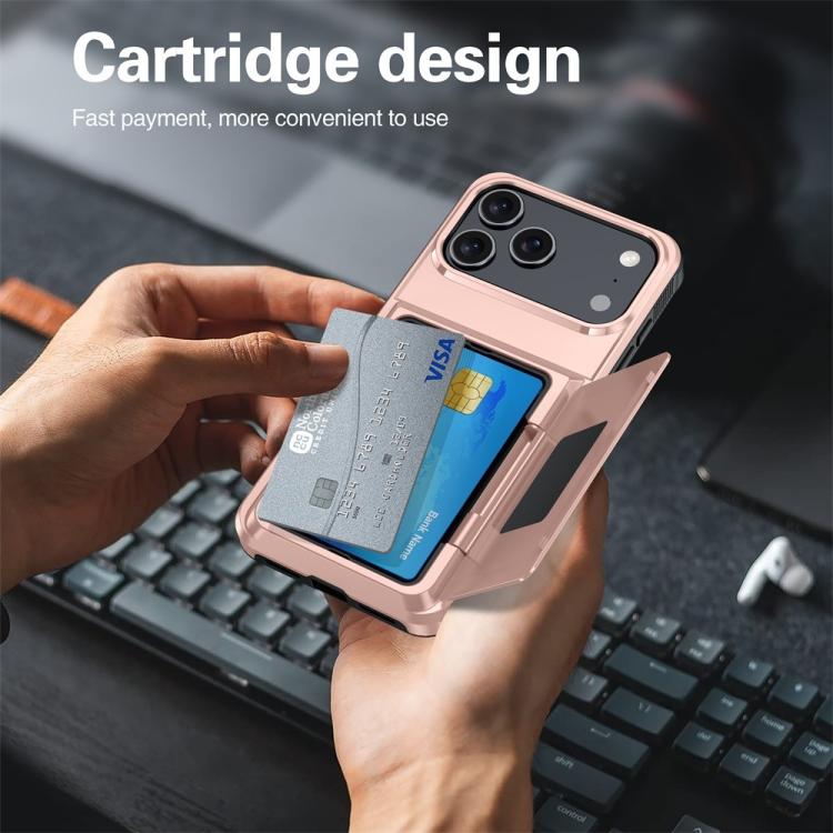 Capa para telemóvel Kalebol com carteira de cartão dobrável e proteção contra choques, para iPhone 17 Pro Max, para iPhone 17 Pro, para iPhone 17, para iPhone Air, para iPhone 16 Pro Max, para iPhone 16 Pro, para iPhone 16 Plus, para iPhone 16