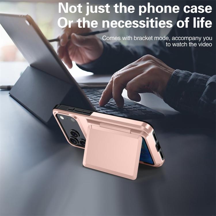 Capa para telemóvel Kalebol com carteira de cartão dobrável e proteção contra choques, para iPhone 17 Pro Max, para iPhone 17 Pro, para iPhone 17, para iPhone Air, para iPhone 16 Pro Max, para iPhone 16 Pro, para iPhone 16 Plus, para iPhone 16