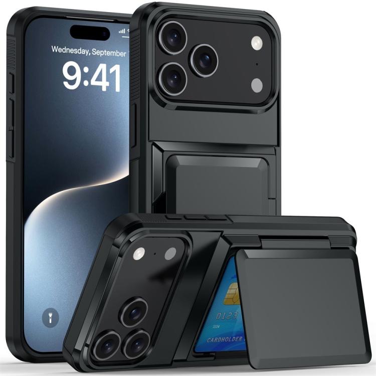 Capa para telemóvel Kalebol com carteira de cartão dobrável e proteção contra choques, para iPhone 17 Pro Max, para iPhone 17 Pro, para iPhone 17, para iPhone Air, para iPhone 16 Pro Max, para iPhone 16 Pro, para iPhone 16 Plus, para iPhone 16