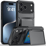 Capa para telemóvel Kalebol com carteira de cartão dobrável e proteção contra choques, para iPhone 17 Pro Max, para iPhone 17 Pro, para iPhone 17, para iPhone Air, para iPhone 16 Pro Max, para iPhone 16 Pro, para iPhone 16 Plus, para iPhone 16