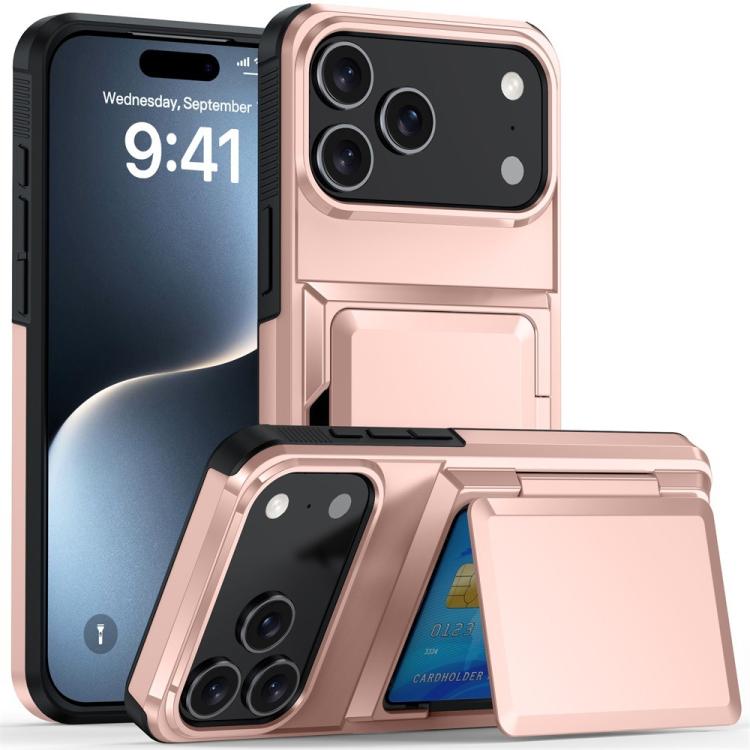 Capa para telemóvel Kalebol com carteira de cartão dobrável e proteção contra choques, para iPhone 17 Pro Max, para iPhone 17 Pro, para iPhone 17, para iPhone Air, para iPhone 16 Pro Max, para iPhone 16 Pro, para iPhone 16 Plus, para iPhone 16
