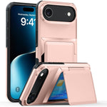 Capa para telemóvel Kalebol com carteira de cartão dobrável e proteção contra choques, para iPhone 17 Pro Max, para iPhone 17 Pro, para iPhone 17, para iPhone Air, para iPhone 16 Pro Max, para iPhone 16 Pro, para iPhone 16 Plus, para iPhone 16