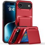 Capa para telemóvel Kalebol com carteira de cartão dobrável e proteção contra choques, para iPhone 17 Pro Max, para iPhone 17 Pro, para iPhone 17, para iPhone Air, para iPhone 16 Pro Max, para iPhone 16 Pro, para iPhone 16 Plus, para iPhone 16