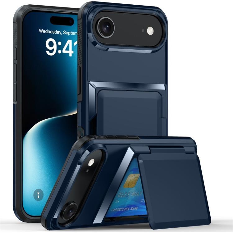 Capa para telemóvel Kalebol com carteira de cartão dobrável e proteção contra choques, para iPhone 17 Pro Max, para iPhone 17 Pro, para iPhone 17, para iPhone Air, para iPhone 16 Pro Max, para iPhone 16 Pro, para iPhone 16 Plus, para iPhone 16