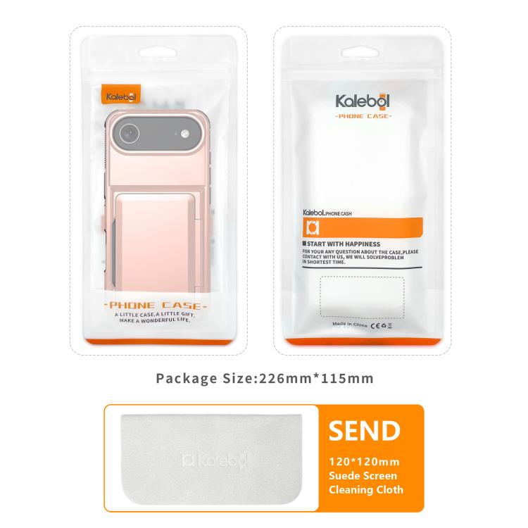 Capa para telemóvel Kalebol com carteira de cartão dobrável e proteção contra choques, para iPhone 17 Pro Max, para iPhone 17 Pro, para iPhone 17, para iPhone Air, para iPhone 16 Pro Max, para iPhone 16 Pro, para iPhone 16 Plus, para iPhone 16