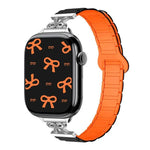 Correia de Relógio em Silicone Magnético com Laço para Cintura Pequena, Para Apple Watch 46mm / 49mm / 45mm / 44mm, Para Apple Watch 42mm / 41mm / 40mm / 38mm