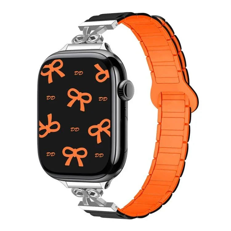Correia de Relógio em Silicone Magnético com Laço para Cintura Pequena, Para Apple Watch 46mm / 49mm / 45mm / 44mm, Para Apple Watch 42mm / 41mm / 40mm / 38mm