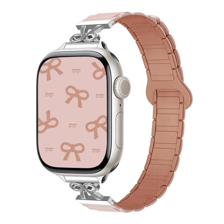 Correia de Relógio em Silicone Magnético com Laço para Cintura Pequena, Para Apple Watch 46mm / 49mm / 45mm / 44mm, Para Apple Watch 42mm / 41mm / 40mm / 38mm
