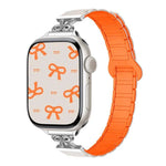 Correia de Relógio em Silicone Magnético com Laço para Cintura Pequena, Para Apple Watch 46mm / 49mm / 45mm / 44mm, Para Apple Watch 42mm / 41mm / 40mm / 38mm