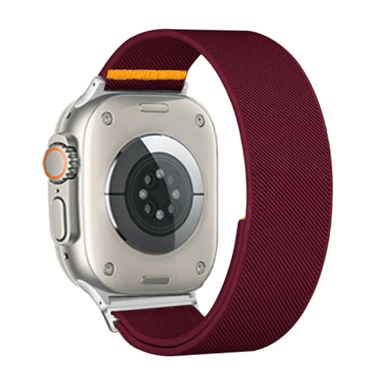 Correia de Relógio em Nylon Elástico com Laço Único Ajustável, Para Apple Watch 46mm / 49mm / 45mm / 44mm, Para Apple Watch 42mm / 41mm / 40mm / 38mm