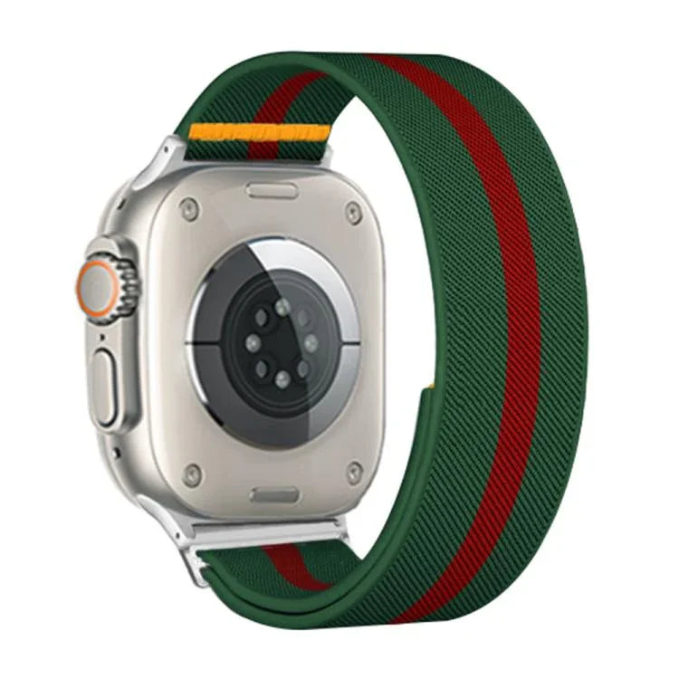 Correia de Relógio em Nylon Elástico com Laço Único Ajustável, Para Apple Watch 46mm / 49mm / 45mm / 44mm, Para Apple Watch 42mm / 41mm / 40mm / 38mm