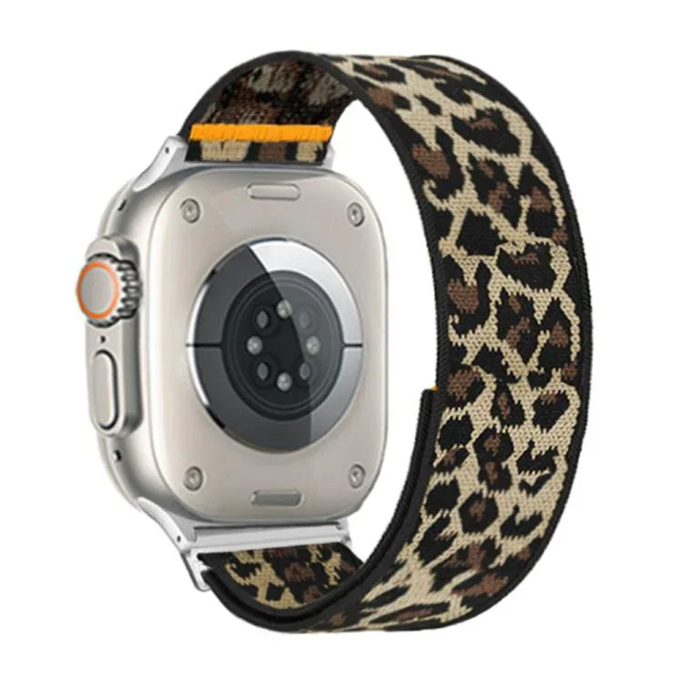Correia de Relógio em Nylon Elástico com Laço Único Ajustável, Para Apple Watch 46mm / 49mm / 45mm / 44mm, Para Apple Watch 42mm / 41mm / 40mm / 38mm