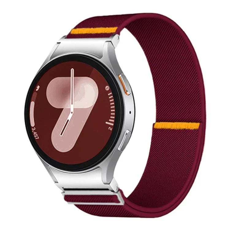 Correia Ajustável de Nylon Elástico com Laço Único, Para Samsung Galaxy Watch FE / 7 / 6 / 5 / 4