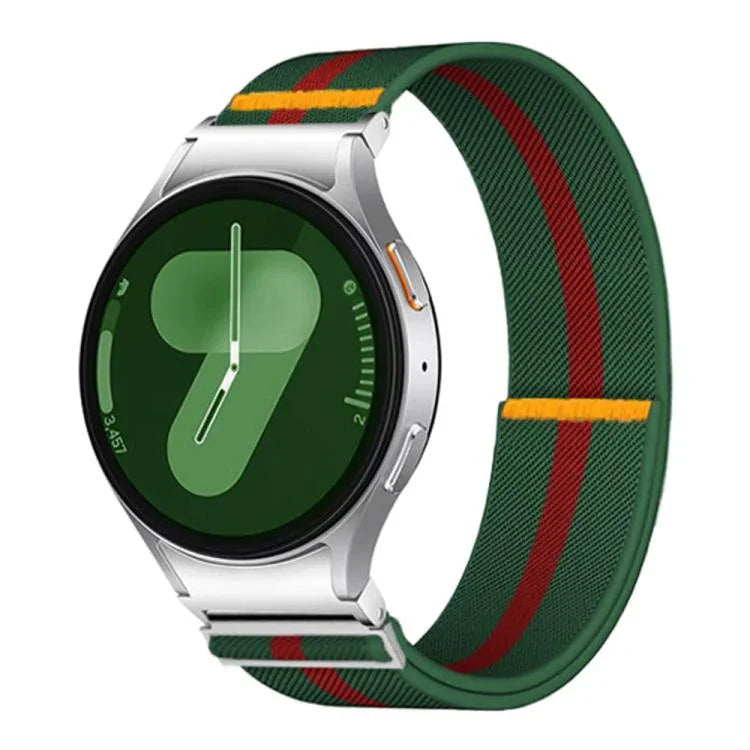 Correia Ajustável de Nylon Elástico com Laço Único, Para Samsung Galaxy Watch FE / 7 / 6 / 5 / 4