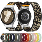 Correia Ajustável de Nylon Elástico com Laço Único, Para Samsung Galaxy Watch FE / 7 / 6 / 5 / 4