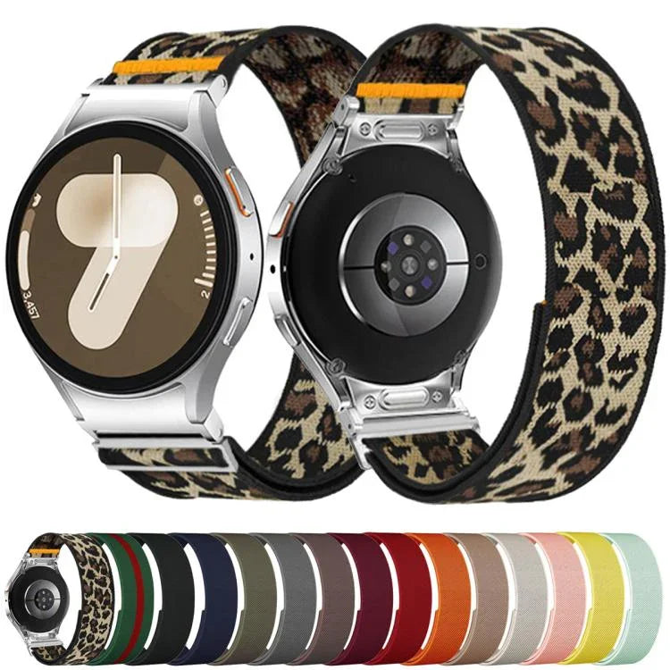 Correia Ajustável de Nylon Elástico com Laço Único, Para Samsung Galaxy Watch FE / 7 / 6 / 5 / 4