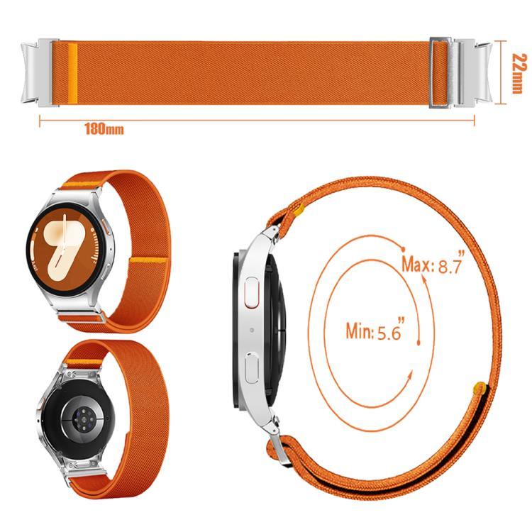 Correia Ajustável de Nylon Elástico com Laço Único, Para Samsung Galaxy Watch FE / 7 / 6 / 5 / 4