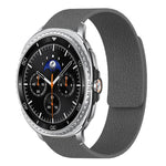 Pulseira de relógio em silicone magnético macio com textura de lichia, Para Samsung Galaxy Watch Ultra 47mm / Ultra 2025, Para Samsung Galaxy Watch8 / 8 Classic