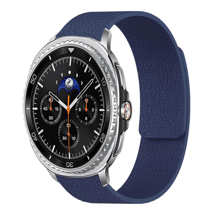 Pulseira de relógio em silicone magnético macio com textura de lichia, Para Samsung Galaxy Watch Ultra 47mm / Ultra 2025, Para Samsung Galaxy Watch8 / 8 Classic