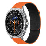 Pulseira de relógio em silicone magnético macio com textura de lichia, Para Samsung Galaxy Watch Ultra 47mm / Ultra 2025, Para Samsung Galaxy Watch8 / 8 Classic