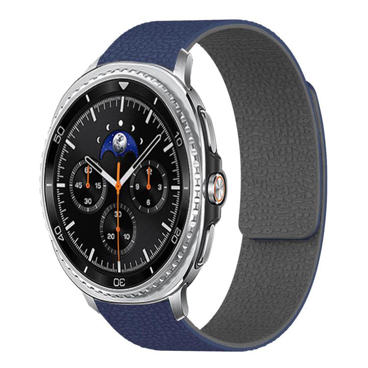 Pulseira de relógio em silicone magnético macio com textura de lichia, Para Samsung Galaxy Watch Ultra 47mm / Ultra 2025, Para Samsung Galaxy Watch8 / 8 Classic