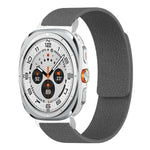 Pulseira de relógio em silicone magnético macio com textura de lichia, Para Samsung Galaxy Watch Ultra 47mm / Ultra 2025, Para Samsung Galaxy Watch8 / 8 Classic