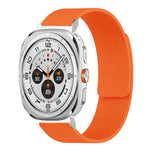 Pulseira de relógio em silicone magnético macio com textura de lichia, Para Samsung Galaxy Watch Ultra 47mm / Ultra 2025, Para Samsung Galaxy Watch8 / 8 Classic