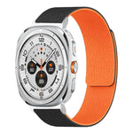 Pulseira de relógio em silicone magnético macio com textura de lichia, Para Samsung Galaxy Watch Ultra 47mm / Ultra 2025, Para Samsung Galaxy Watch8 / 8 Classic
