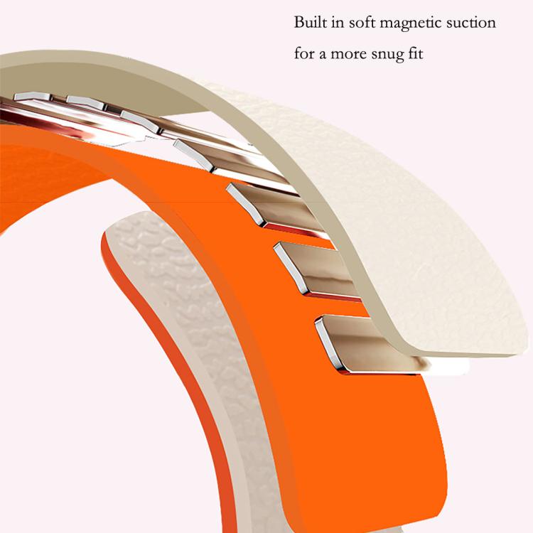 Pulseira de relógio em silicone magnético macio com textura de lichia, Para Samsung Galaxy Watch Ultra 47mm / Ultra 2025, Para Samsung Galaxy Watch8 / 8 Classic