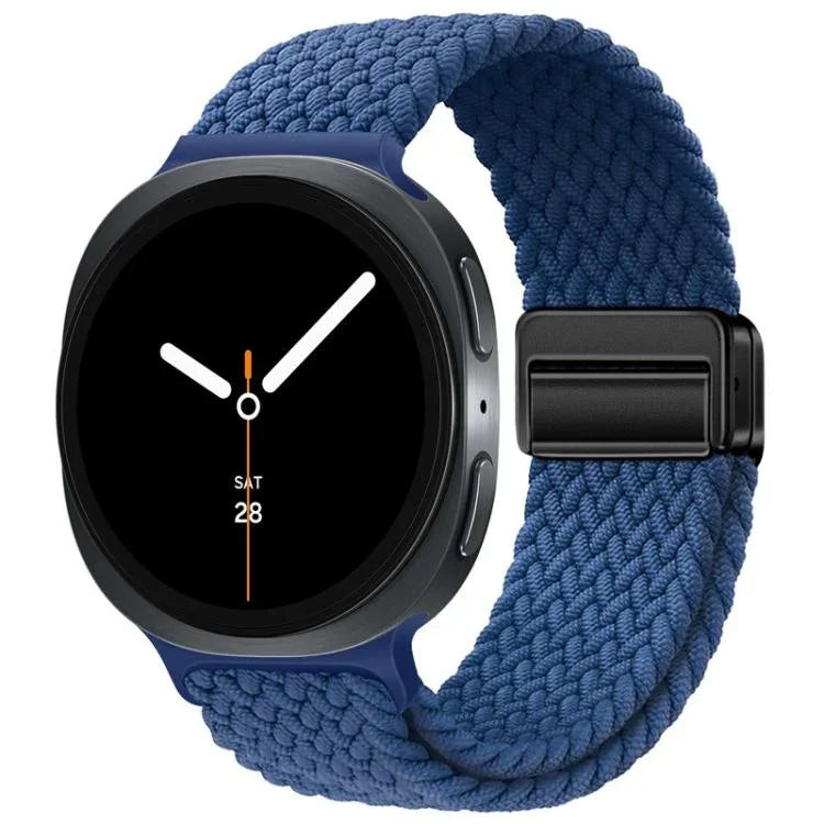 Correia Trançada de Nylon com Fivela Magnética de Laço, Para Samsung Galaxy Watch8 / Watch8 Classic