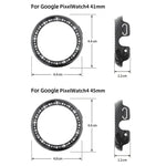 Single Row Diamond Hollow PC Watch Protective Cover, For Google Pixel Watch4 45mm, For Google Pixel Watch4 41mm