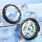 Single Row Diamond Hollow PC Watch Protective Cover, For Google Pixel Watch4 45mm, For Google Pixel Watch4 41mm