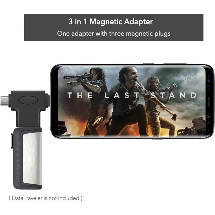 JUNSUNMAY 2 in 1 OTG Converter USB 3.0 to Micro USB and Type-C Adapter, 2 in 1