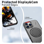 Capa para Telemóvel Kalebol Magnética MagSafe com Suporte Rotativo PC, Para iPhone 16 Plus, Para iPhone 16, Para iPhone 15 Pro Max, Para iPhone 15 Pro, Para iPhone 15, Para iPhone 14