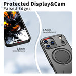 Capa para Telemóvel Kalebol Magnética MagSafe com Suporte Rotativo PC, Para iPhone 17 Pro Max, Para iPhone 17 Pro, Para iPhone 17, Para iPhone Air, Para iPhone 16 Pro Max, Para iPhone 16 Pro
